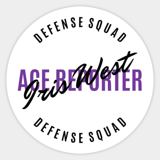 Iris West - Ace Reporter - Defense Squad Sticker